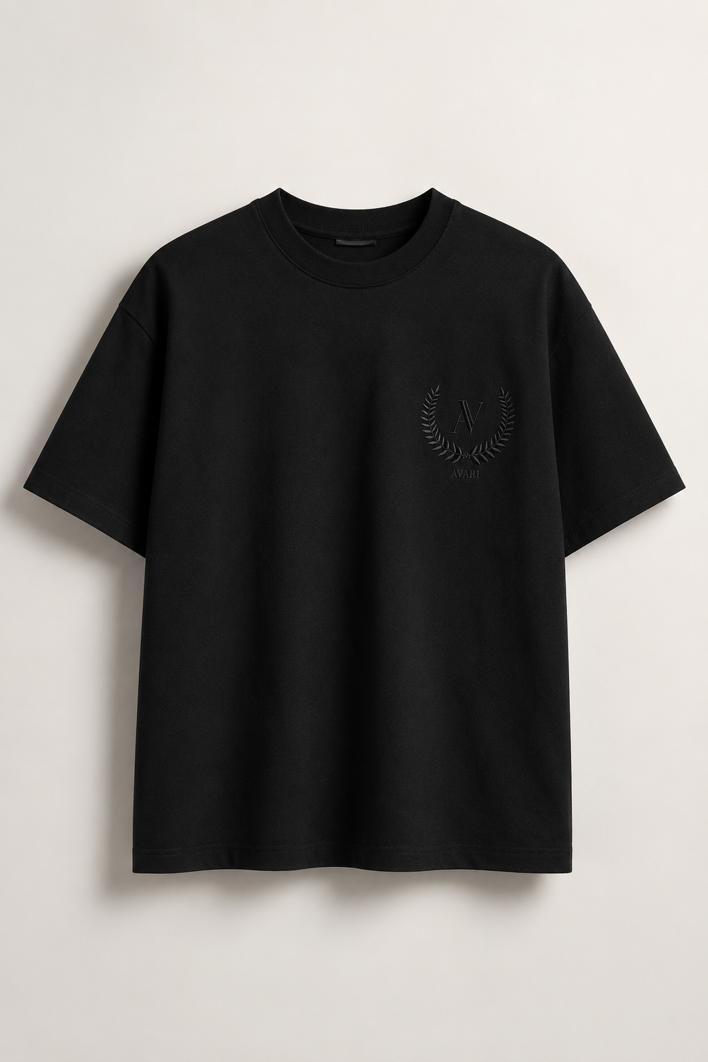 AVARI Crest Tee - Black