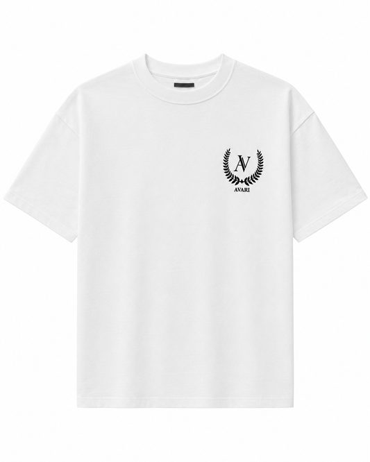 AVARI Crest Tee - White